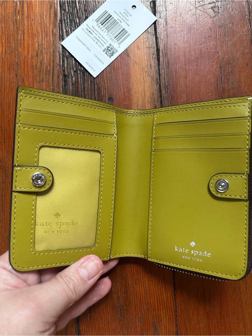 kate spade Haircalf Small L-zip Wallet